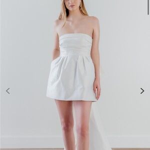 Watters Trifle Dress in Ivory